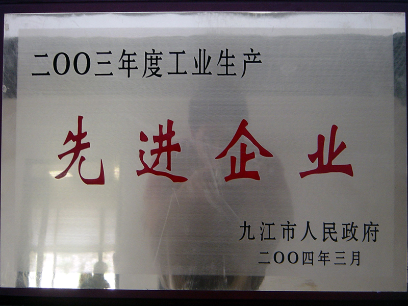工業(yè)生產(chǎn)先進(jìn)企業(yè)(江西亞東) 工業(yè)生產(chǎn)先進(jìn)企業(yè)(江西亞東)