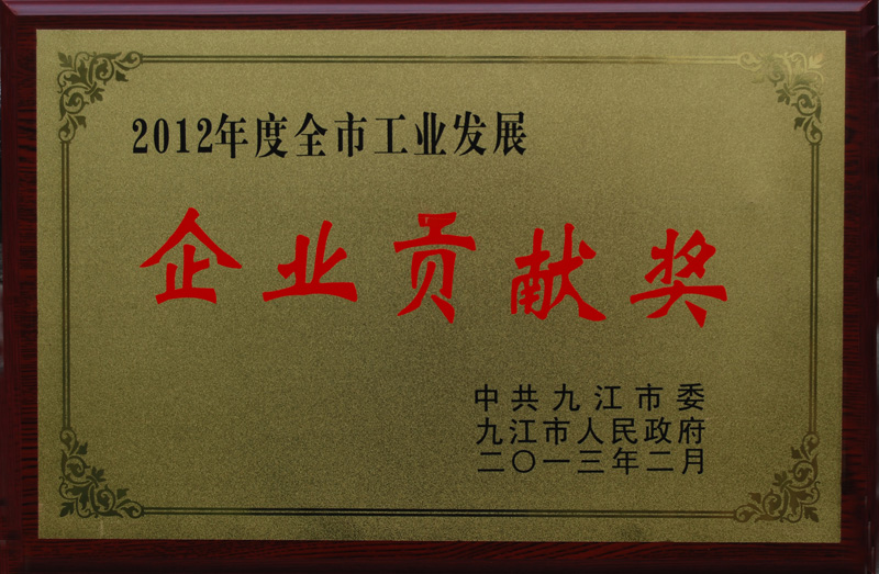 工業(yè)發(fā)展企業(yè)貢獻獎(江西亞東) 工業(yè)發(fā)展企業(yè)貢獻獎(江西亞東)